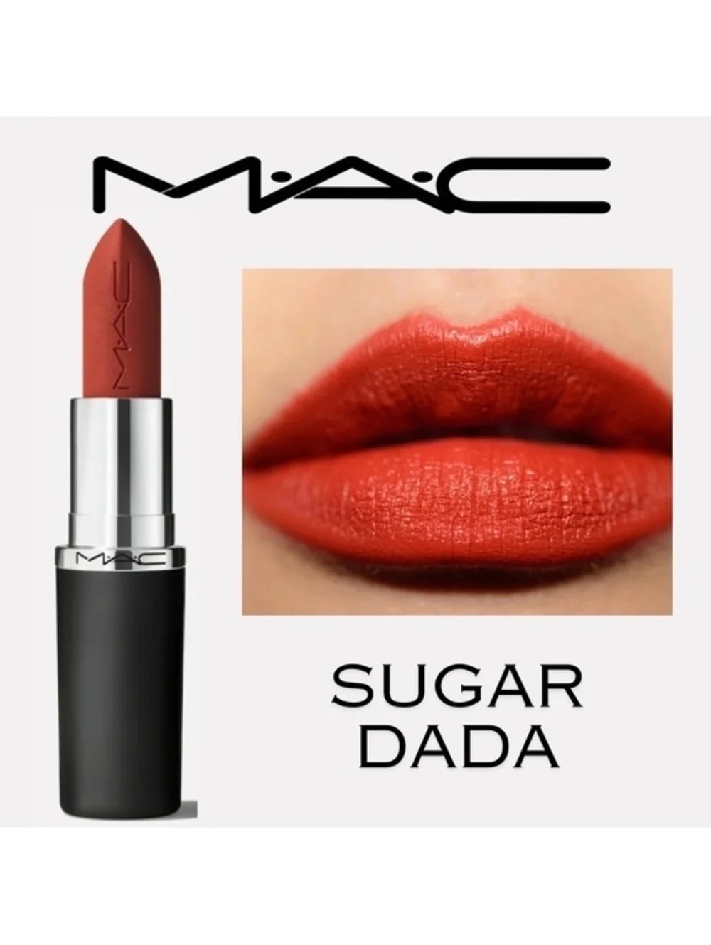 MAC MACximal Matte Lipstick 662 Sugar Dada Full Size NEW